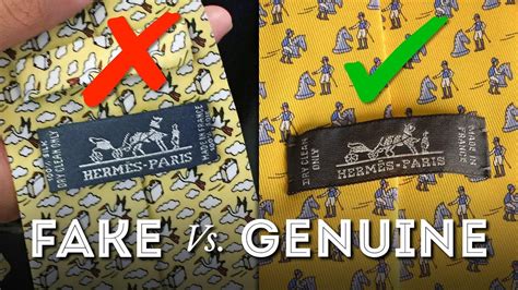 how to tell fake hermes tie